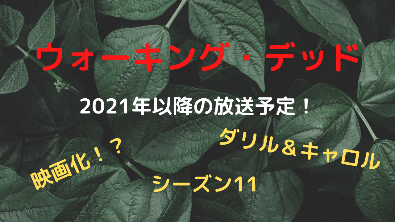 ウォーキング デッド 21年以降の放送予定一覧 Kenブログ